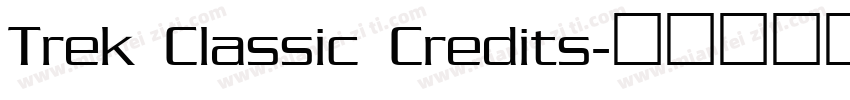 Trek Classic Credits字体转换